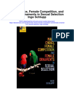 Download Male Choice Female Competition And Female Ornaments In Sexual Selection Ingo Schlupp full chapter