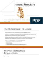 Part 6 - IT Department Structure