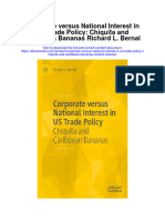 Download Corporate Versus National Interest In Us Trade Policy Chiquita And Caribbean Bananas Richard L Bernal full chapter