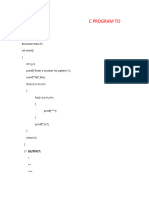 C Program To Print Pattern