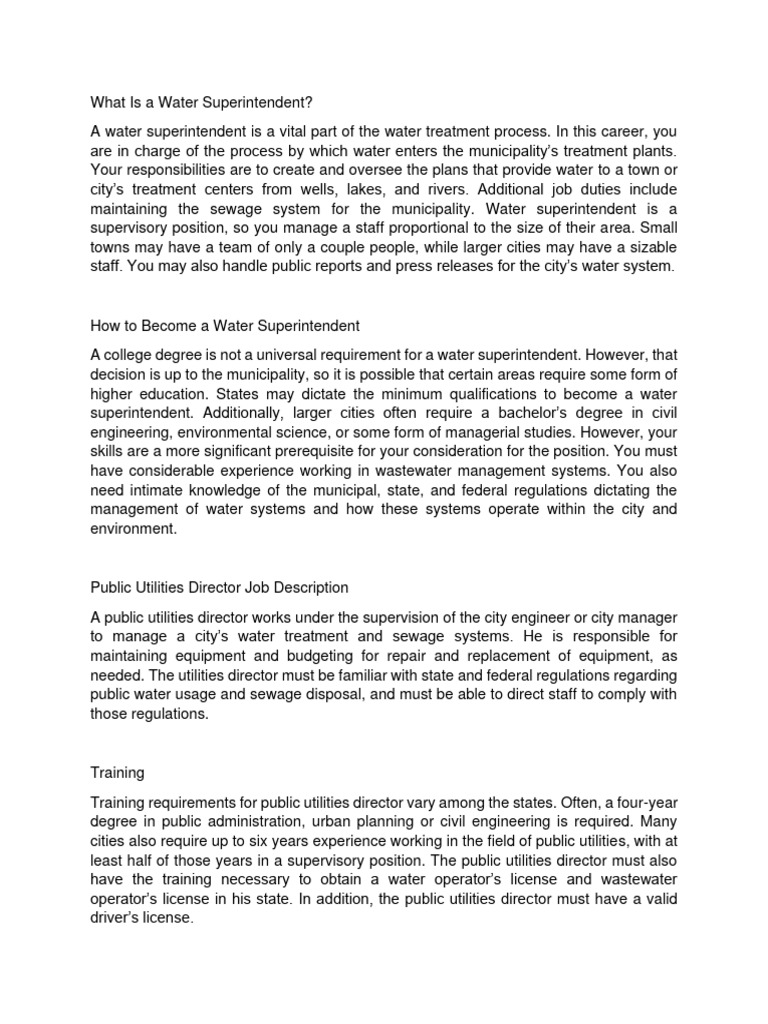 what-is-a-water-superintendent-era-pdf-public-utility-sewage
