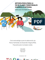 Guia para La Elaboracion de PTDI en Municipios Rurales