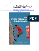 Secdocument - 164download Braddoms Rehabilitation Care A Clinical Handbook David X Cifu Full Chapter
