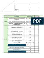 Cronograma de Capacitación