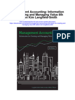 Download Management Accounting Information For Creating And Managing Value 8Th Edition Kim Langfield Smith full chapter