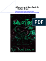 Unworthy Secrets and Sins Book 3 Sutton Snow All Chapter