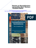 Cosmopolitanism As Nonrelationism Who Is Cosmopolitan Now Barbara Elisabeth Muller Full Chapter