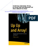 Up Up and Array Dynamic Array Formulas For Excel 365 and Beyond 1St Edition Abbott Ira Katz 2 All Chapter