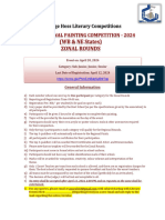 Zonal Painting Competition 2024 - Rules & Regulations