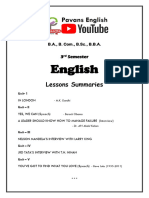 III SEM English Lessons PDF File