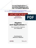 Algebra and Applications 1 Non Associative Algebras and Categories 1St Edition Makhlouf Full Chapter