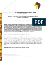 Silviocarvalho, Elementos para A Compreensão de Línguas Crioulas e Pidgins