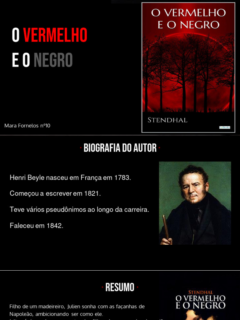 o Vermelho e o Negro | PDF