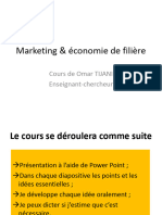 Marketing Et Économie de Filière - Master Agro - Chap1