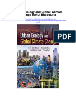 Urban Ecology and Global Climate Change Rahul Bhadouria All Chapter