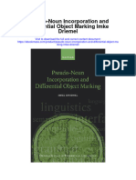 Pseudo Noun Incorporation and Differential Object Marking Imke Driemel All Chapter