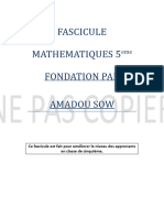 FASCICULE MATHEMATIQUES 5eme (Enregistré Automatiquement)