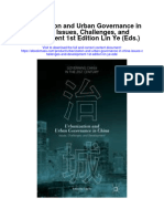 Download Urbanization And Urban Governance In China Issues Challenges And Development 1St Edition Lin Ye Eds all chapter