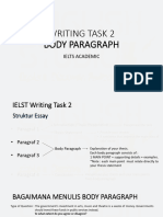 WRITING TASK 2 - Body Paragraph