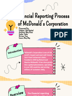 Financial Reporting Process of Mcdonald