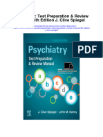 Psychiatry Test Preparation Review Manual 4Th Edition J Clive Spiegel All Chapter