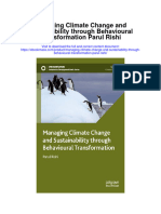 Managing Climate Change and Sustainability Through Behavioural Transformation Parul Rishi Full Chapter