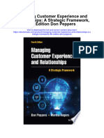 Managing Customer Experience and Relationships A Strategic Framework 4Th Edition Don Peppers Full Chapter