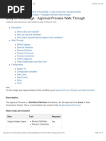 Body of Knowledge: Approval Process Walk Through