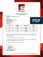 Certificado de Calibracion Contratista y Constructores 8017