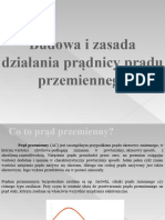 Budowo I Zasada Działania Prądnicy Prądu Przemiennego