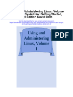 Using and Administering Linux Volume 1 Zero To Sysadmin Getting Started 2Nd Edition David Both 2 All Chapter