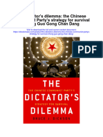 Download The Dictators Dilemma The Chinese Communist Partys Strategy For Survival Zhong Guo Gong Chan Dang full chapter