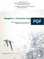 Chapitre 7 Fonctions Exponentielles