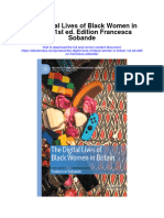 Download The Digital Lives Of Black Women In Britain 1St Ed Edition Francesca Sobande full chapter