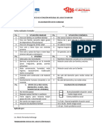 Formato de Valoración Socio Familiar