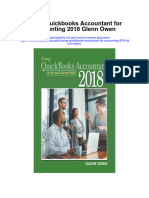 Using Quickbooks Accountant For Accounting 2018 Glenn Owen All Chapter