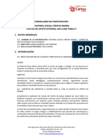 Formulario de Participación Centro Juan Pablo II