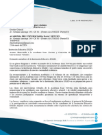 CARTA DE BIENVENIDA Institución Educativa ESLID