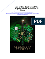 The Dominion of Sin Book Two of The Origins Daughter Series Alexandra ST Pierre Full Chapter