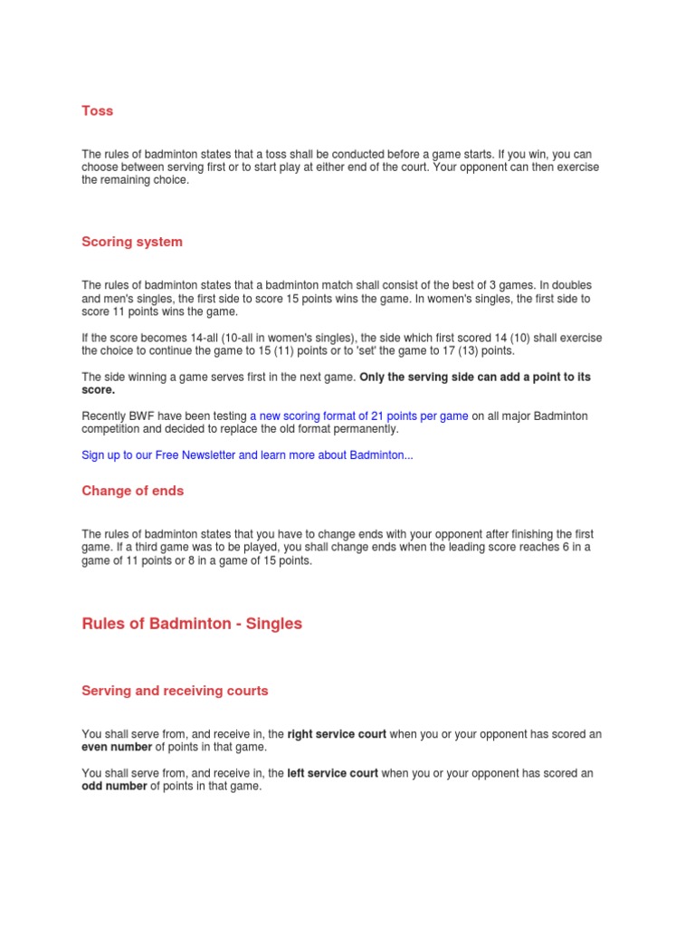 Badminton | Referee | Strength Training