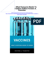 Vaccines What Everyone Needs To Know 1St Edition Edition Kristen A Feemster All Chapter