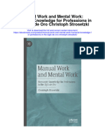 Download Manual Work And Mental Work Humanist Knowledge For Professions In The Siglo De Oro Christoph Strosetzki full chapter