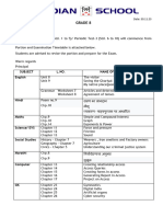 Grade 8 - PT 3 Portion Timetable