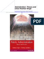 Public Administration Theory and Practice Hoshiar Singh All Chapter