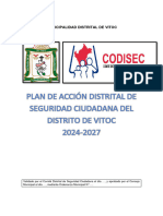 PLAN DE ACCIÓN DISTRITAL DE SEGURIDAD CIUDADANA 2024-2027