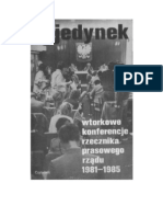 Urban, Jerzy - Pojedynek Wtorkowe Konferencje Rzecznika Prasowego Rzadu 1981-1985 - 1985 (Zorg)
