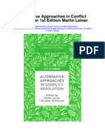 Alternative Approaches in Conflict Resolution 1St Edition Martin Leiner Full Chapter
