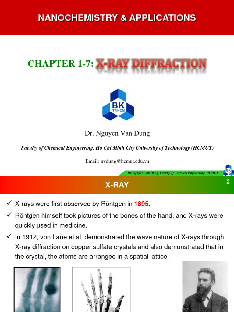 Chapter 1 7 X Ray Diffraction | PDF | X Ray Crystallography | X Ray