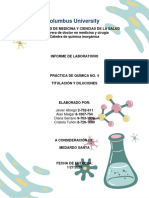 Laboratorio No.4 Química - Praáctica Titulación y Diluciones