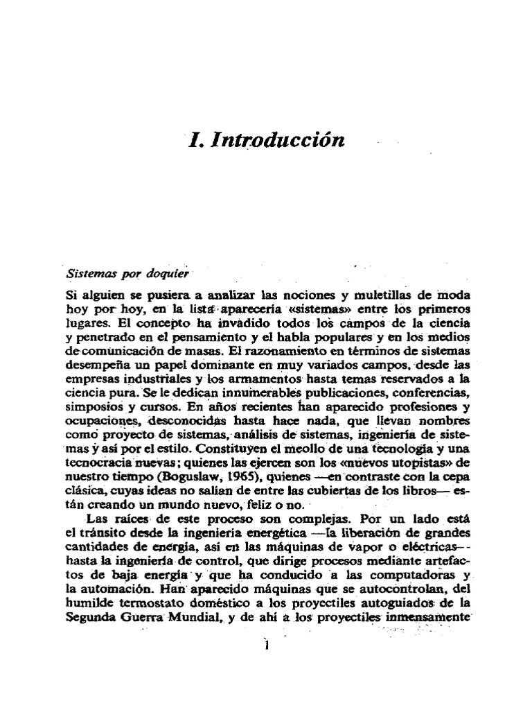 9 Von Bertalanffy Teoría De Los Sistemas Pdf